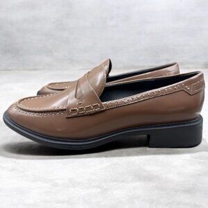 Franco Sarto Women's Eden Studded Almond Toe Loafers, Brown - Size 10 M